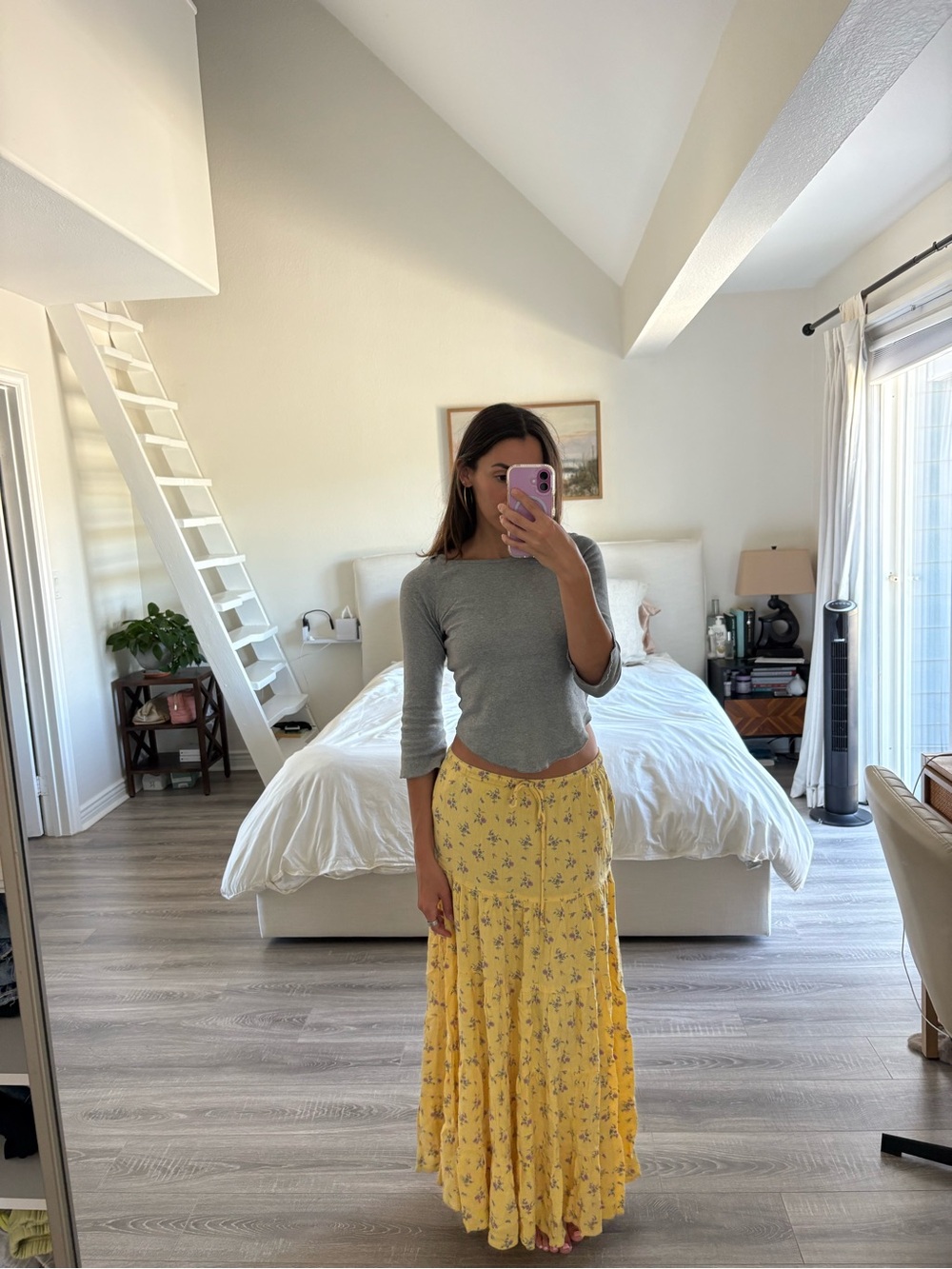 Free People Maxi Skirt Floral Print